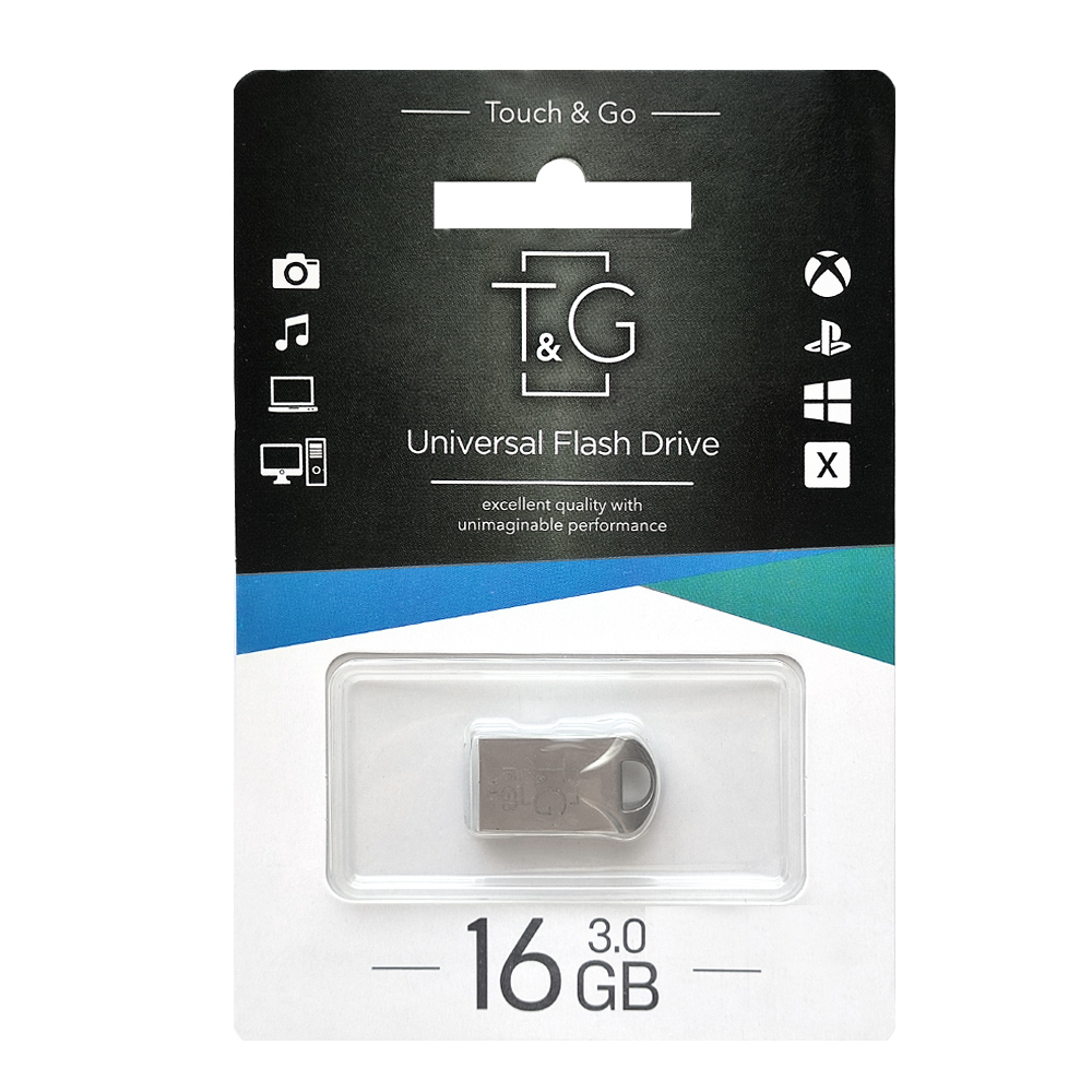 Флеш-накопичувач USB3.0 16GB T&G 106 Metal Series Silver (TG106-16G3)